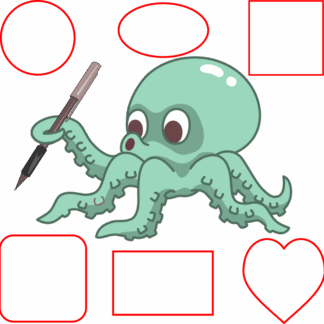 Standard Label and Sticker Shape Cut Paths